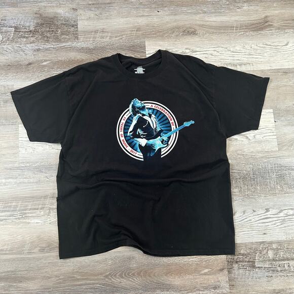 Eric Clapton Tour Tee Black Cotton 2017 Concert Graphic Shirt XL Hanes - Picture 1 of 6